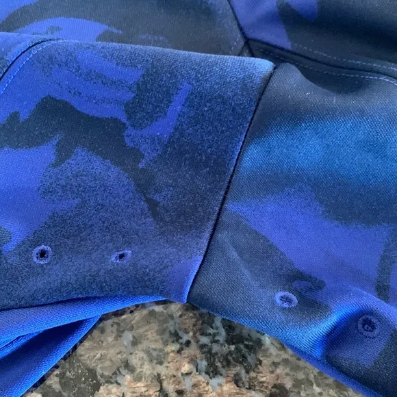 NIKE Soccer F.C. Libero Shorts Royal Blue Purple Printed Men’s Size Medium