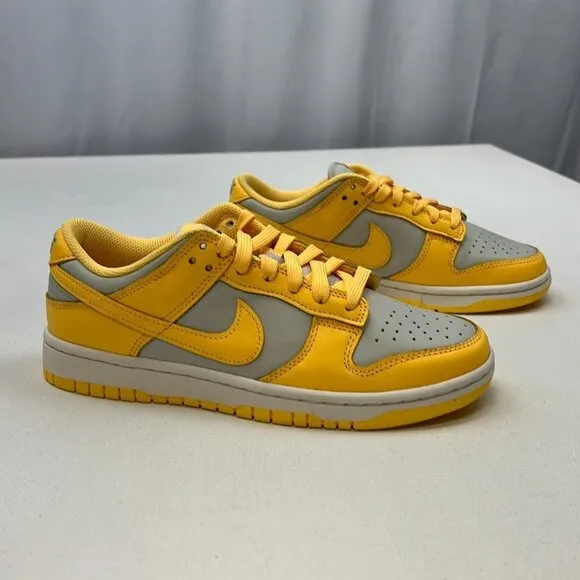 Nike Unisex Adults Dunk Low DD1503 101 Gray Yellow Sneaker Shoes Size M6 W7.5