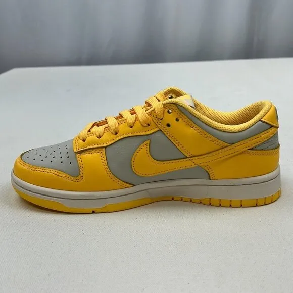 Nike Unisex Adults Dunk Low DD1503 101 Gray Yellow Sneaker Shoes Size M6 W7.5
