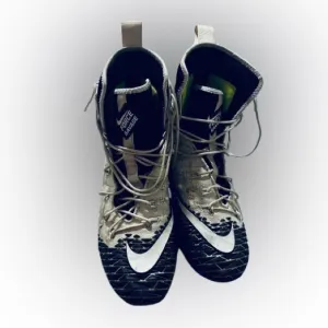 Nike Vapor Max Cleats Black and White - Size 9.5