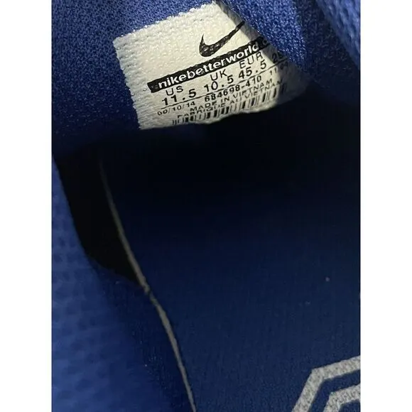 Nike Vapor Max Cleats Men's 11.5 White And Blue‎