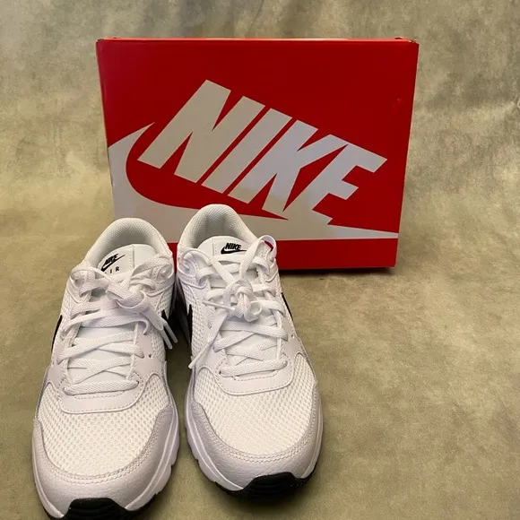 Nike White and Black Air Max Sneakers