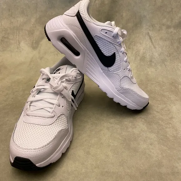 Nike White and Black Air Max Sneakers