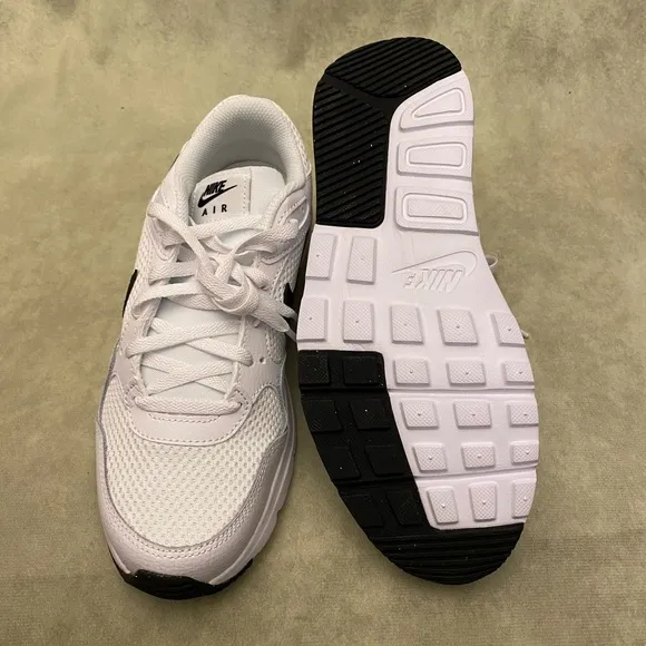 Nike White and Black Air Max Sneakers