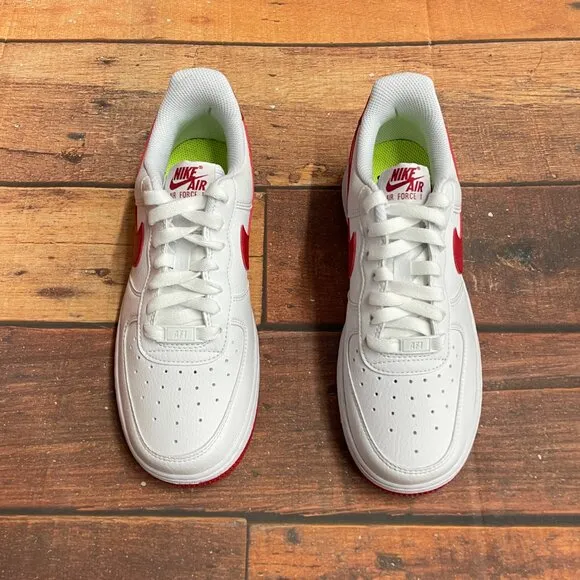 Nike Women's Air Force 1 '07 Next Nature &quot;White Gym Red&quot; Casual Shoes