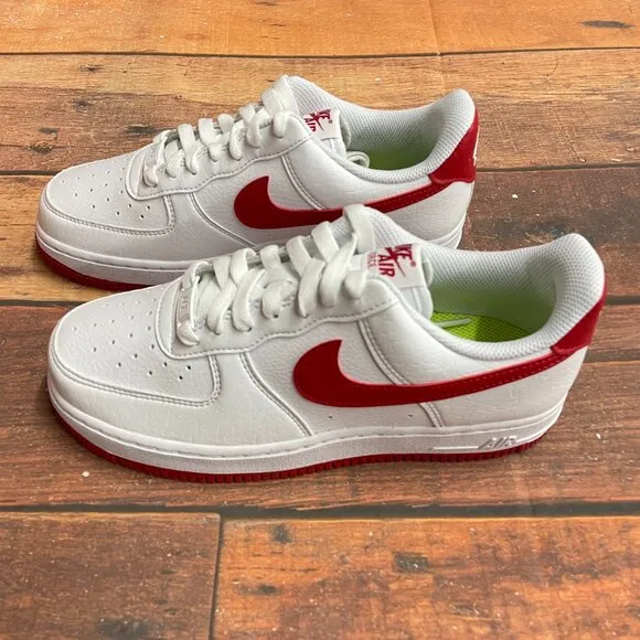 Nike Women's Air Force 1 '07 Next Nature &quot;White Gym Red&quot; Casual Shoes