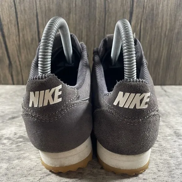 Nike Womens Cortez x Maria Sharapova Size 5.5 Gray Suede Gum Sole Sneakers