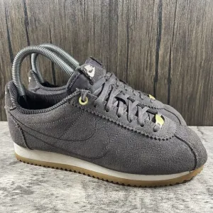 Nike Womens Cortez x Maria Sharapova Size 5.5 Gray Suede Gum Sole Sneakers