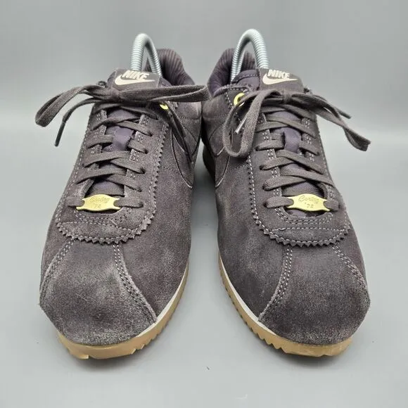 Nike Womens Cortez x Maria Sharapova Size 9.5 Gray Suede Gum Sole Sneakers