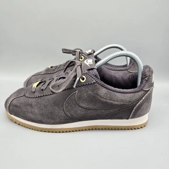 Nike Womens Cortez x Maria Sharapova Size 9.5 Gray Suede Gum Sole Sneakers