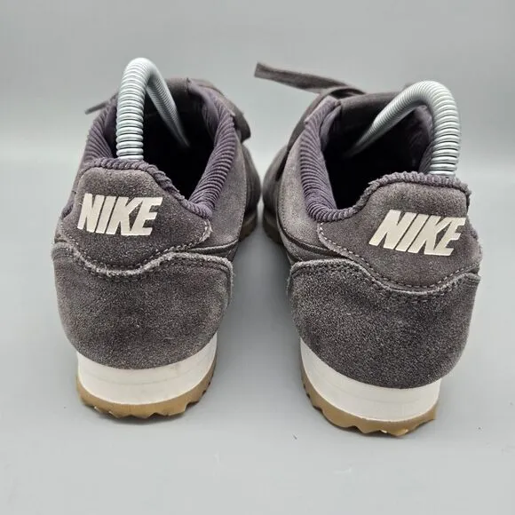 Nike Womens Cortez x Maria Sharapova Size 9.5 Gray Suede Gum Sole Sneakers
