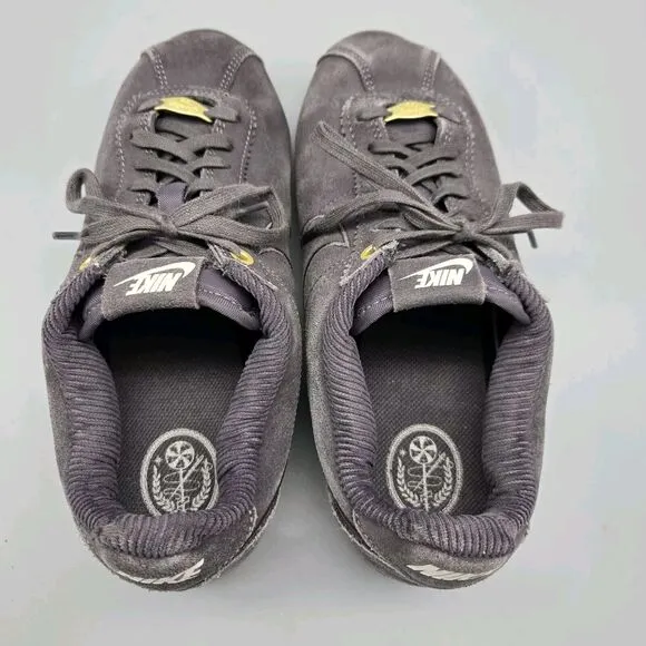 Nike Womens Cortez x Maria Sharapova Size 9.5 Gray Suede Gum Sole Sneakers