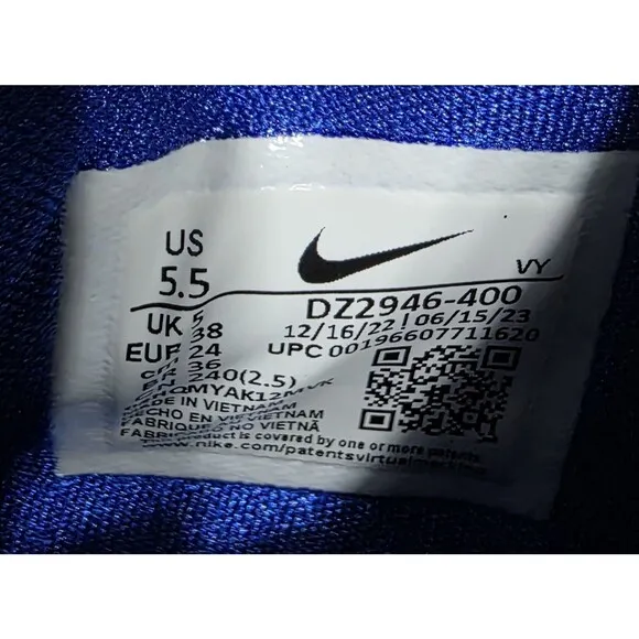 Nike Zoom Freak 5 TB Surfaces Basketball Shoes Game Royal DZ2946-400 Size 5.5