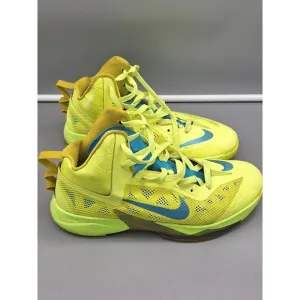 Nike Zoom Hyperfuse Basketball Sneakers 2013 Volt Vivid Blue, 615896-700, Size 9