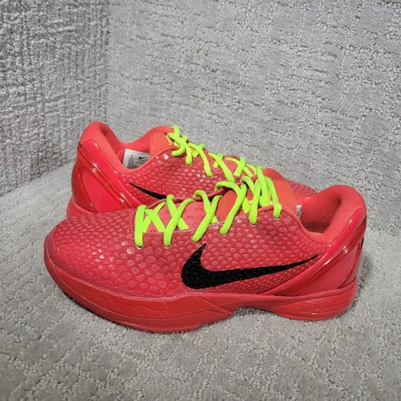 Nike Zoom Kobe 6 Protro 'Reverse Grinch' FV4921-600 Mens Size US8 Athletic Shoes
