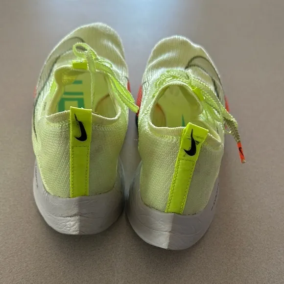 Nike ZoomX Vibrant Green and Orange Athletic Shoes