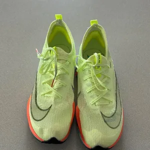 Nike ZoomX Vibrant Green and Orange Athletic Shoes