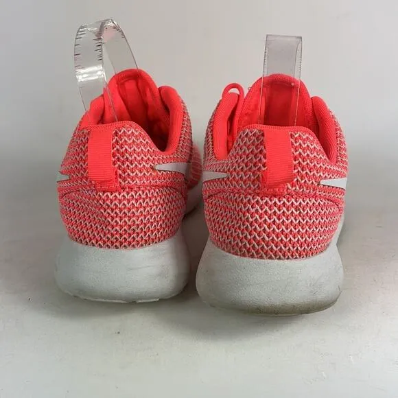 Nike roshe us women’s size 8.5 neon orange pink white hot lava running sneakers