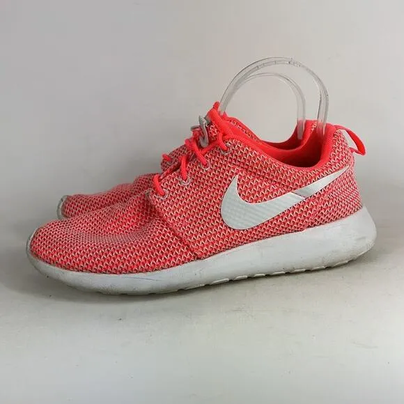 Nike roshe us women’s size 8.5 neon orange pink white hot lava running sneakers