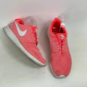 Nike roshe us women’s size 8.5 neon orange pink white hot lava running sneakers