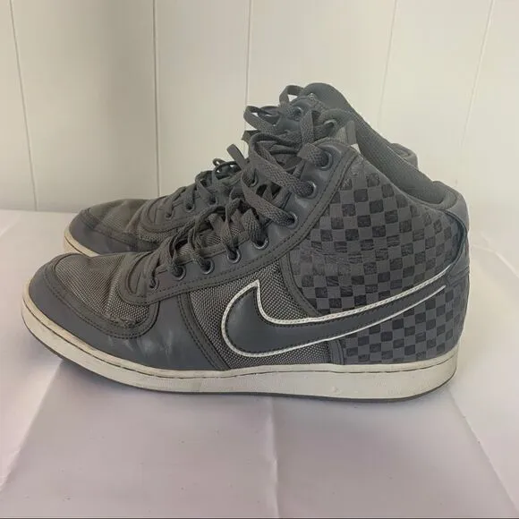 NIKE VANDAL HIGH HI Sneakers Premium Grey Checked