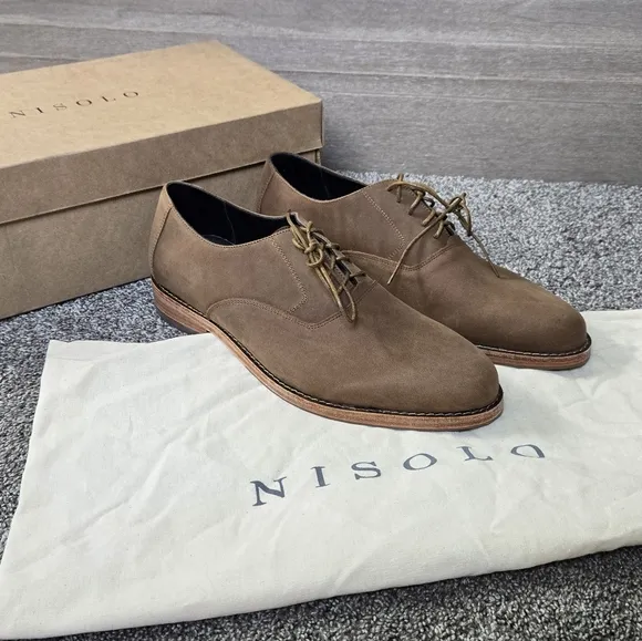 Nisolo Men's Everyday Oxford in color Tobacco NEW size 10.5