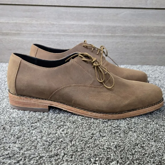 Nisolo Men's Everyday Oxford in color Tobacco NEW size 10.5