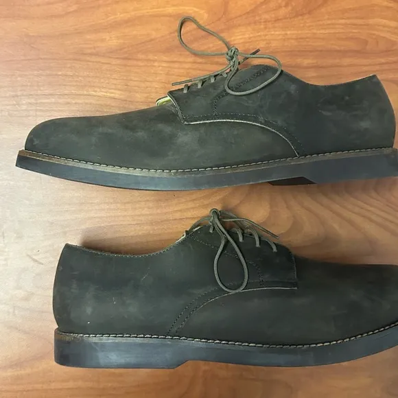 Nisolo Willan Oxford in Steel Brown Leather Mens Size 11 Dress Shoes Work Office