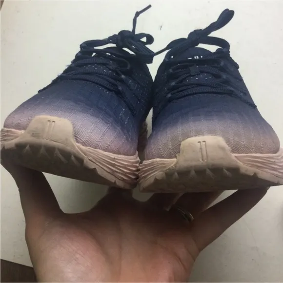 NoBull AllDay Gradient Perforates Ripstop Lace-Up Atlantic Dusty Rose Sneakers