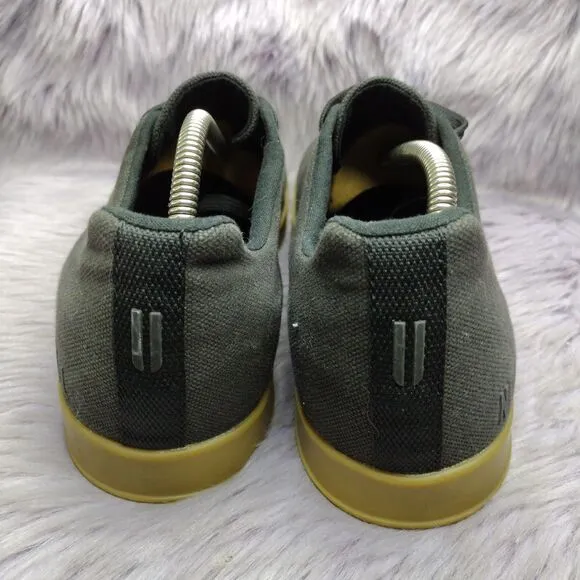 Nobull Canvas Trainer Gum Soles Sneakers Mens Size 10 Womens 11.5 Black