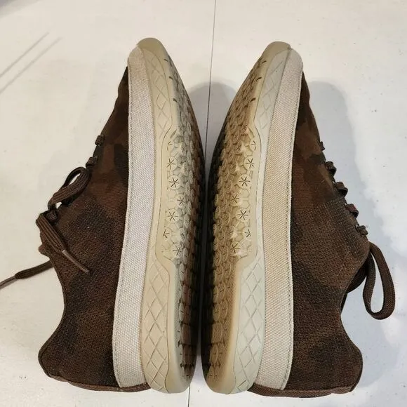 Nobull Grizzly Canvas Trainers Brown Camo Print Men's 8.5 Women's 10