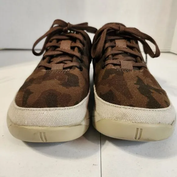 Nobull Grizzly Canvas Trainers Brown Camo Print Men's 8.5 Women's 10