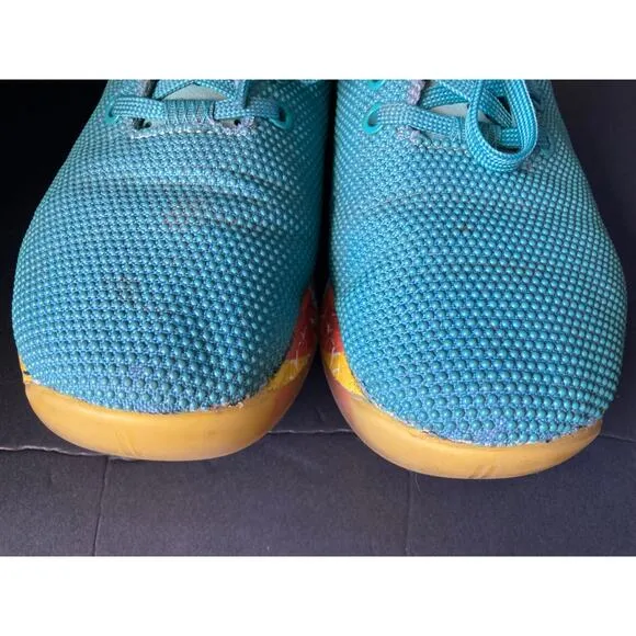 NoBull Just the Horns Athletic Lagoon Sunrise Sole trainers Sneakers M 6.5 / W 8
