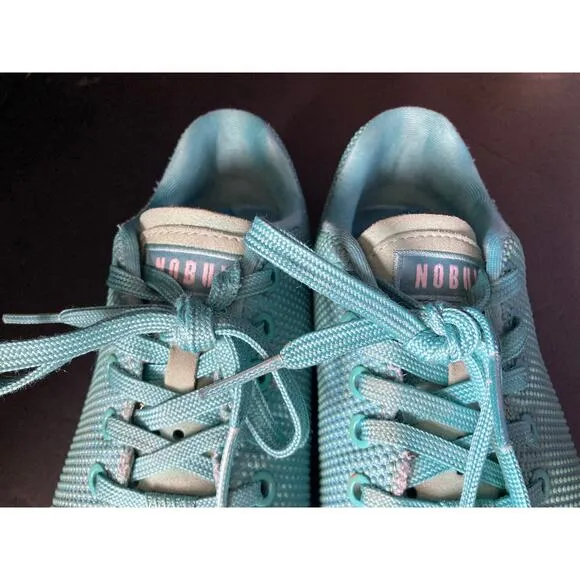 NoBull Just the Horns Athletic Lagoon Sunrise Sole trainers Sneakers M 6.5 / W 8
