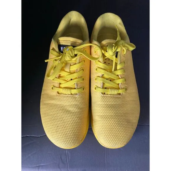 NoBull Just the Horns Athletic Yellow on Yellow Sole trainers Sneakers M6.5/W8