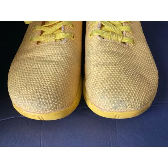 NoBull Just the Horns Athletic Yellow on Yellow Sole trainers Sneakers M6.5/W8