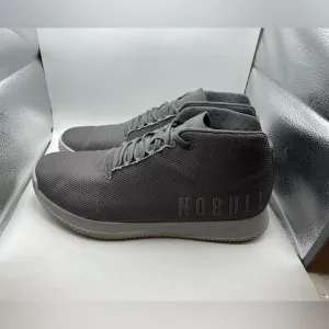 Nobull Mid gray canvas mens sneakers size 11.5
