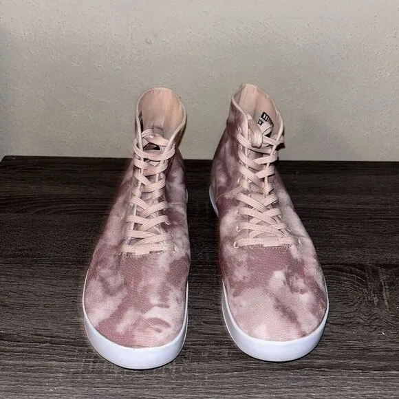 NOBULL Unisex Dusty Rose Tie-Dye High-Top Canvas Trainer Sneakers M 11 W 12.5