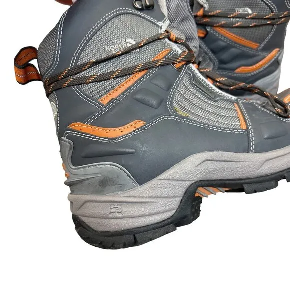 North Face RARE Y2K Primaloft X-2 GoreTex Mens Hiking Boots Size 10 Grey Orange