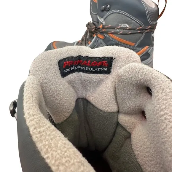 North Face RARE Y2K Primaloft X-2 GoreTex Mens Hiking Boots Size 10 Grey Orange