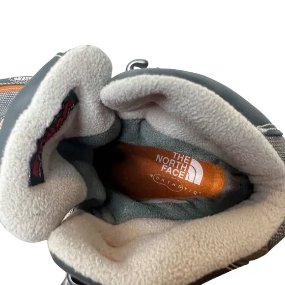 North Face RARE Y2K Primaloft X-2 GoreTex Mens Hiking Boots Size 10 Grey Orange