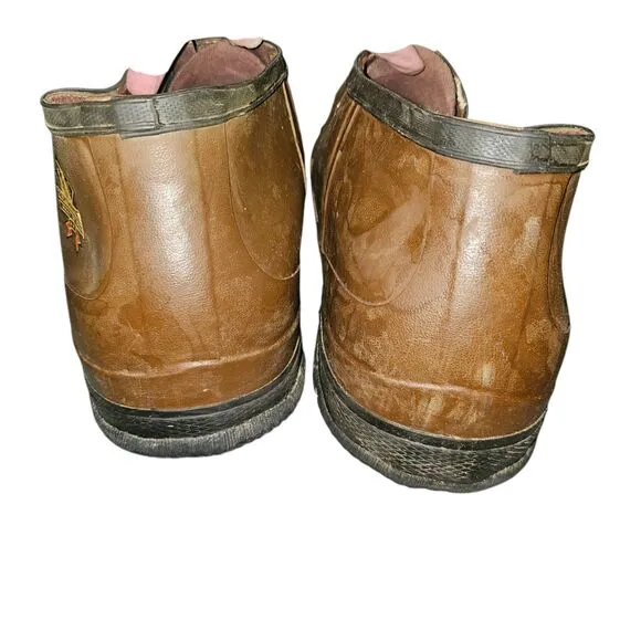 Northerner Vtg Rubber Buckle Boots Shoe Covers Made in USA Union Made Size 15