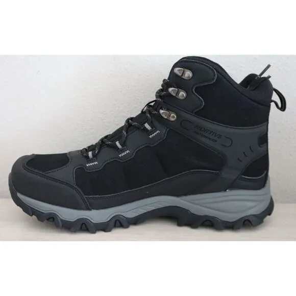 Nortiv 8 JS19004M Men’s Sz 11 Black Non-Slip Suede Waterproof Hiking Boots
