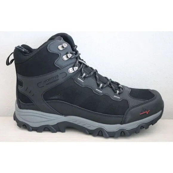Nortiv 8 JS19004M Men’s Sz 11 Black Non-Slip Suede Waterproof Hiking Boots