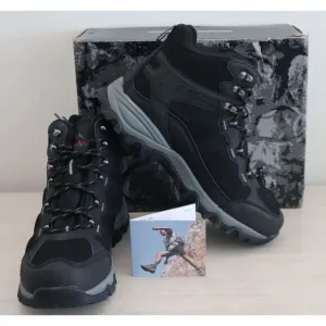 Nortiv 8 JS19004M Men’s Sz 11 Black Non-Slip Suede Waterproof Hiking Boots