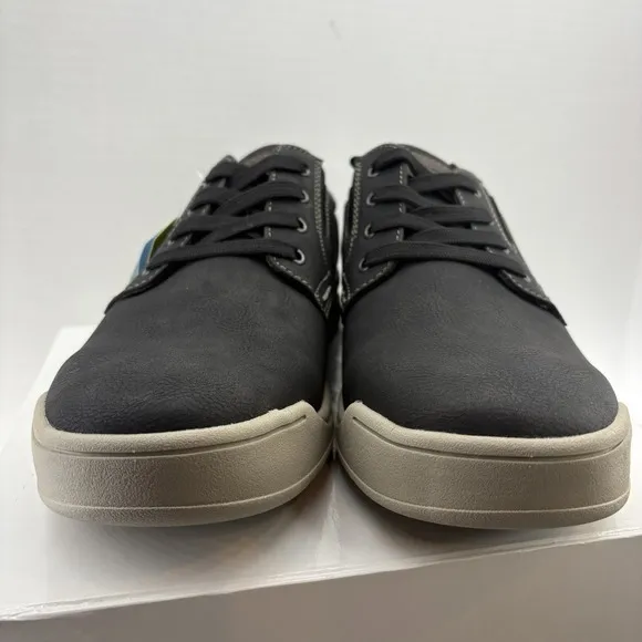 Nunn Bush Tour Canvas Plain Toe Sneakers, Black, Men's 10M