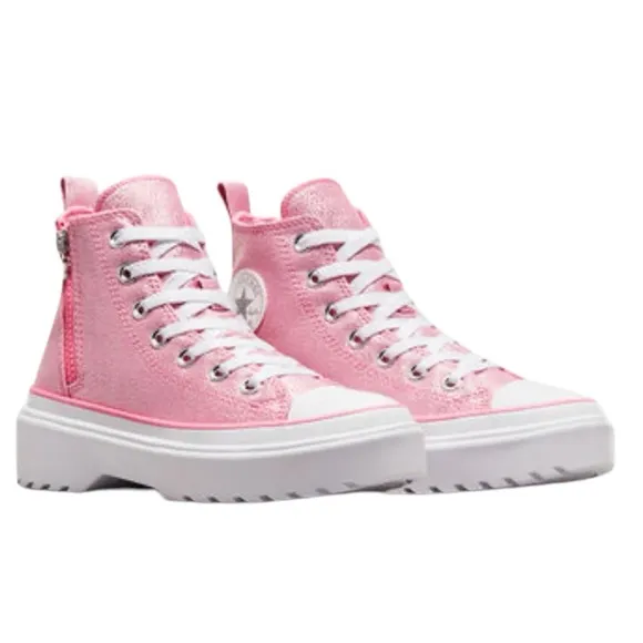 NWB! Chuck Taylor All Star Lugged Lift Platform Prism Glitter Size: 6Y -Big Kids