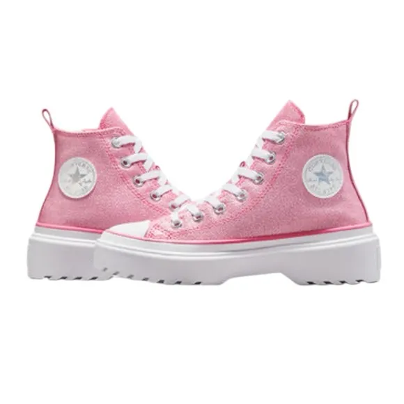 NWB! Chuck Taylor All Star Lugged Lift Platform Prism Glitter Size: 6Y -Big Kids