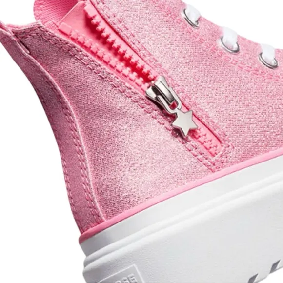 NWB! Chuck Taylor All Star Lugged Lift Platform Prism Glitter Size: 6Y -Big Kids