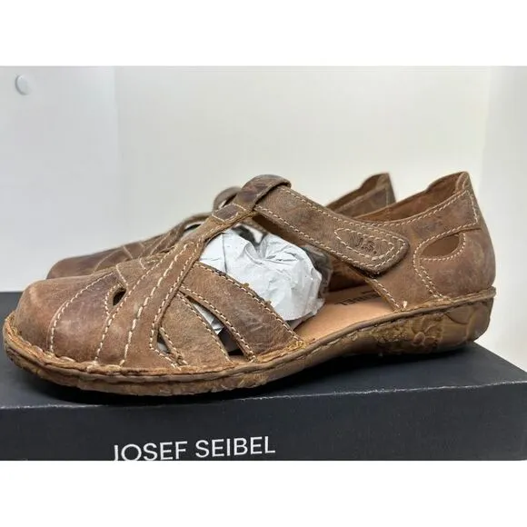 NWB Josef Seibel ROSALIE 29 Fisherman Sandal Shoes Closed Toe Leather 36 5 5.5
